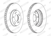 Brake Disc PREMIER DDF1775C Ferodo