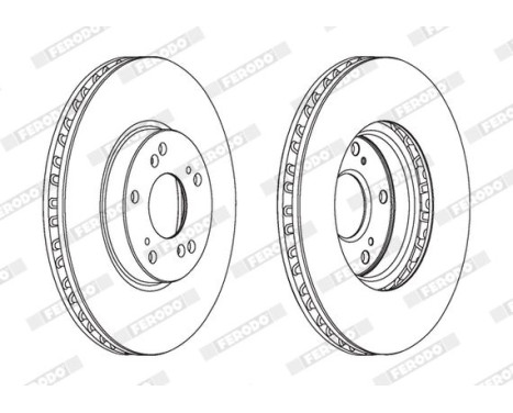 Brake Disc PREMIER DDF1775C Ferodo