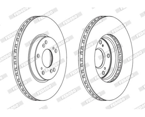 Brake Disc PREMIER DDF1775C Ferodo, Image 2