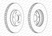 Brake Disc PREMIER DDF1775C Ferodo