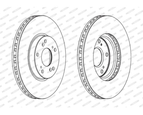 Brake Disc PREMIER DDF1775C Ferodo, Image 2