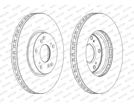 Brake Disc PREMIER DDF1775C Ferodo, Image 2