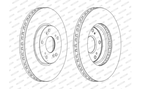 Brake Disc PREMIER DDF1775C Ferodo, Image 2
