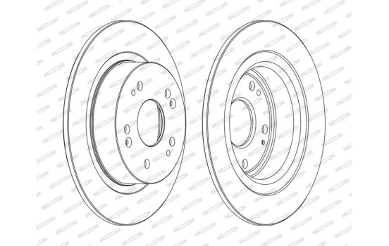 Brake Disc PREMIER DDF1776C Ferodo