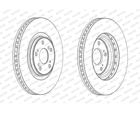 Brake Disc PREMIER DDF1777C-1 Ferodo, Image 2