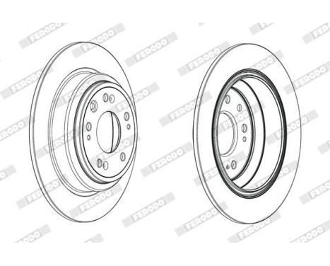 Brake Disc PREMIER DDF1778C Ferodo, Image 2