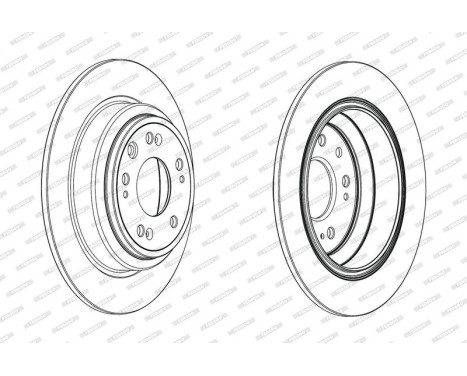 Brake Disc PREMIER DDF1778C Ferodo, Image 2