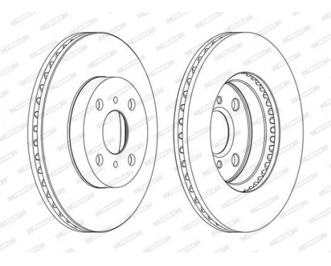 Brake Disc PREMIER DDF1779C Ferodo