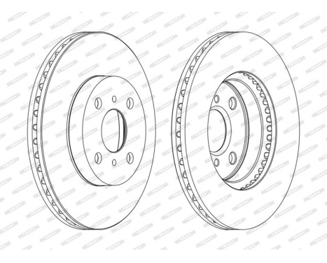 Brake Disc PREMIER DDF1779C Ferodo