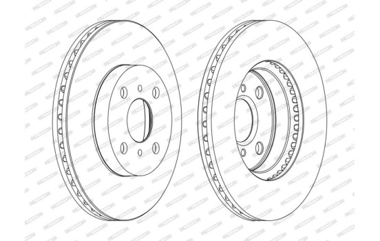 Brake Disc PREMIER DDF1779C Ferodo