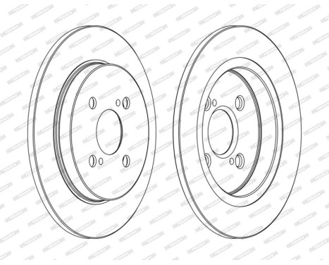 Brake Disc PREMIER DDF1781C Ferodo, Image 2