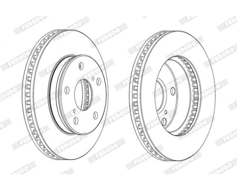 Brake Disc PREMIER DDF1782C Ferodo, Image 2