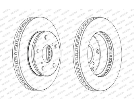 Brake Disc PREMIER DDF1782C Ferodo, Image 2