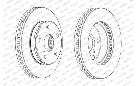 Brake Disc PREMIER DDF1782C Ferodo, Image 2