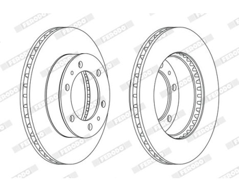 Brake Disc PREMIER DDF1783C Ferodo, Image 2