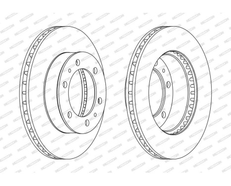 Brake Disc PREMIER DDF1783C Ferodo, Image 2