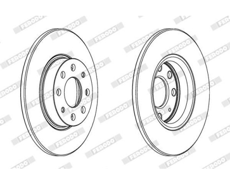 Brake Disc PREMIER DDF1784 Ferodo, Image 2