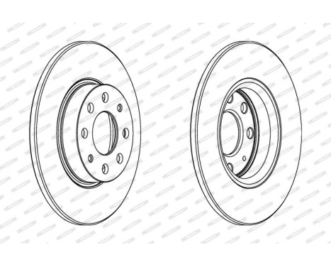 Brake Disc PREMIER DDF1784 Ferodo, Image 2