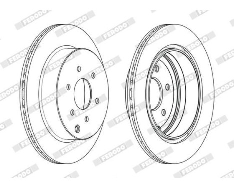 Brake Disc PREMIER DDF1785C Ferodo, Image 2
