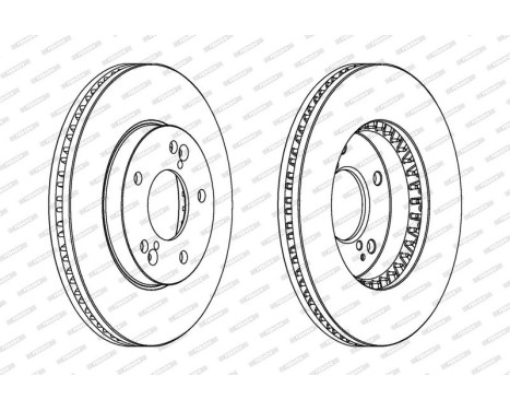 Brake Disc PREMIER DDF1786 Ferodo, Image 2