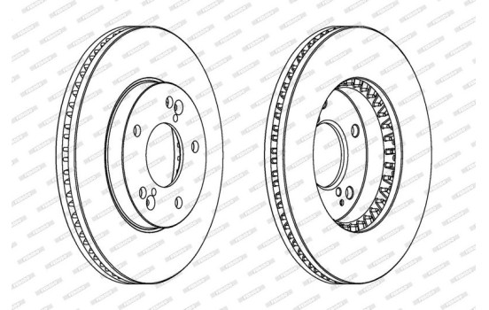 Brake Disc PREMIER DDF1786 Ferodo, Image 2