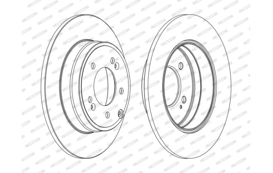 Brake Disc PREMIER DDF1787C Ferodo