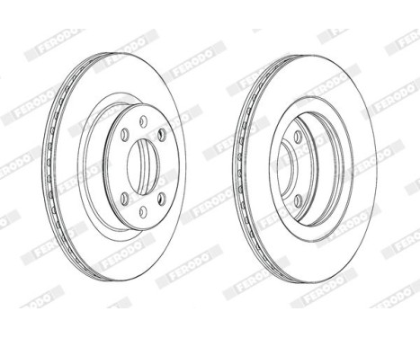 Brake Disc PREMIER DDF1792C Ferodo, Image 2