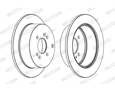 Brake Disc PREMIER DDF1794C-1 Ferodo, Image 2