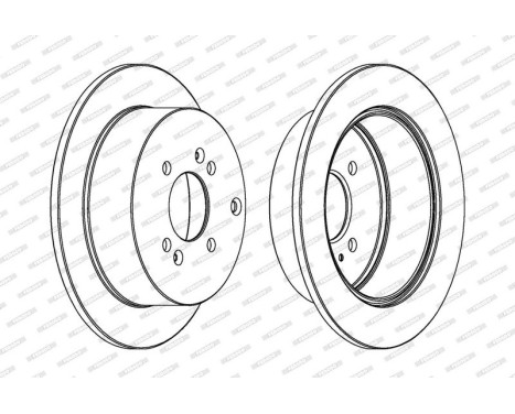 Brake Disc PREMIER DDF1794C-1 Ferodo, Image 2
