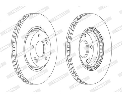 Brake Disc PREMIER DDF1795C Ferodo