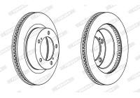 Brake Disc PREMIER DDF1798C-1 Ferodo