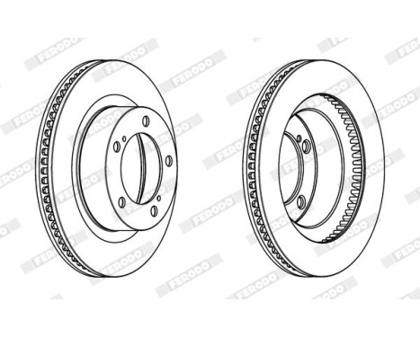 Brake Disc PREMIER DDF1798C-1 Ferodo