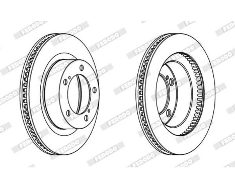 Brake Disc PREMIER DDF1798C-1 Ferodo