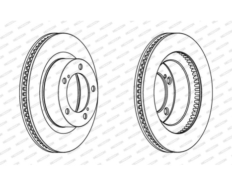 Brake Disc PREMIER DDF1798C-1 Ferodo