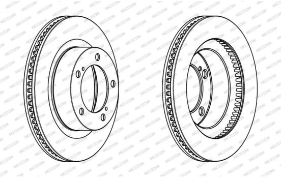 Brake Disc PREMIER DDF1798C-1 Ferodo