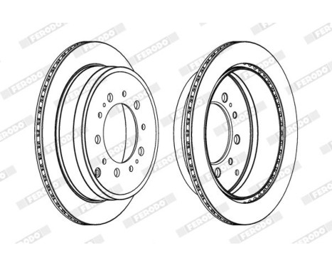 Brake Disc PREMIER DDF1799C-1 Ferodo, Image 2