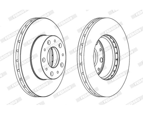 Brake Disc PREMIER DDF1800 Ferodo, Image 2