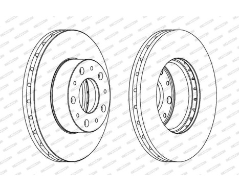 Brake Disc PREMIER DDF1800 Ferodo, Image 2