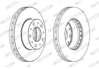 Brake Disc PREMIER DDF1800C Ferodo