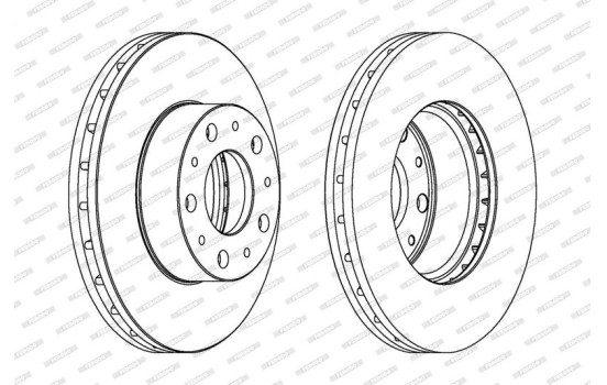 Brake Disc PREMIER DDF1800C Ferodo