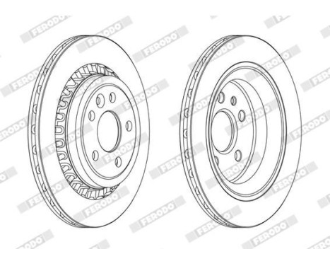 Brake Disc PREMIER DDF1802C Ferodo