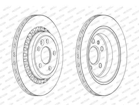 Brake Disc PREMIER DDF1802C Ferodo