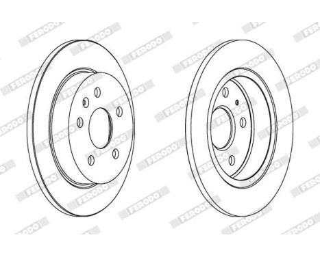 Brake Disc PREMIER DDF1804C Ferodo, Image 2