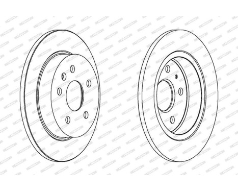 Brake Disc PREMIER DDF1804C Ferodo, Image 2