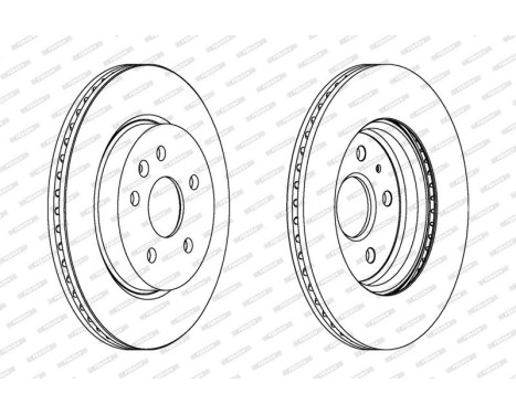 Brake Disc PREMIER DDF1805C Ferodo, Image 2