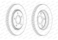Brake Disc PREMIER DDF1807C Ferodo