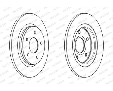 Brake Disc PREMIER DDF1808C Ferodo