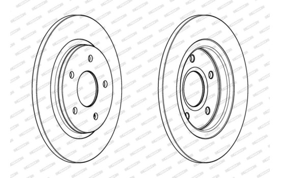 Brake Disc PREMIER DDF1808C Ferodo