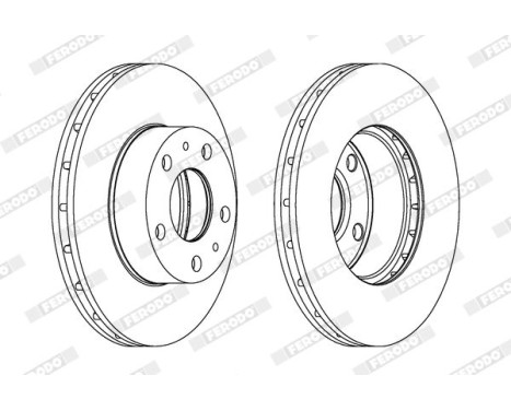 Brake Disc PREMIER DDF1809 Ferodo, Image 2