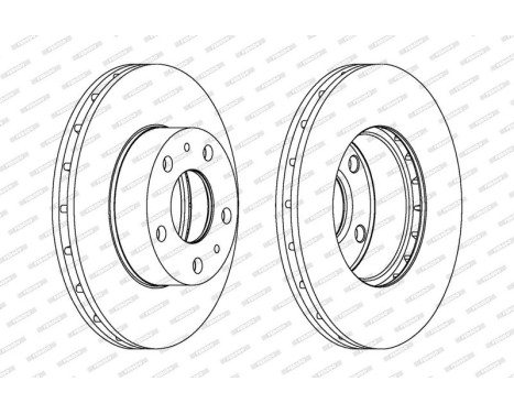 Brake Disc PREMIER DDF1809 Ferodo, Image 2